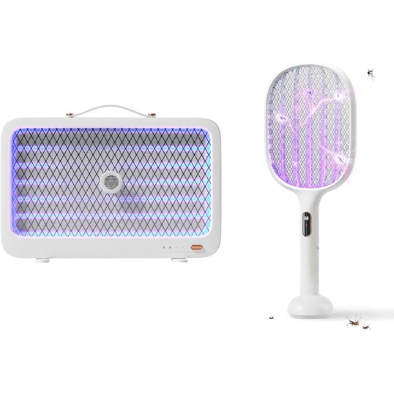 Перезаряжаемая перезаряжаемая электрическая мухобойка для защиты от насекомых в помещении для домашней кухни, патио